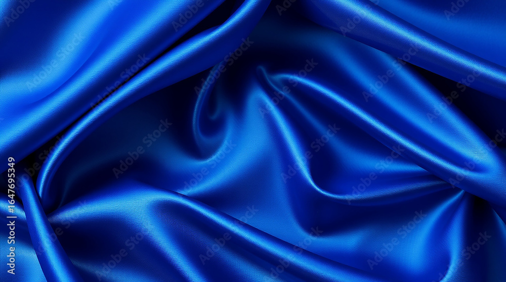 Obraz premium Royal Blue Silk Abstract Background