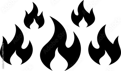 Flame vector graphic illustration