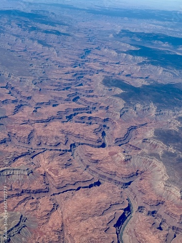 Aerial view of Arizona's Grand Canyon. 