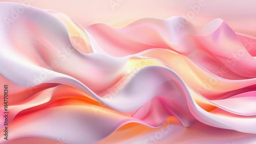 Wallpaper Mural A detailed shot of pink and white fabric with intricate patterns and textures Torontodigital.ca