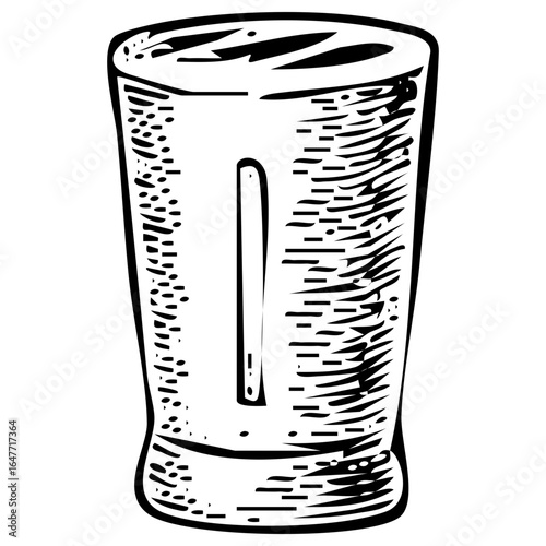 Tall Drink Glass – Vintage Hand‑Drawn Kitchen Cup Icon