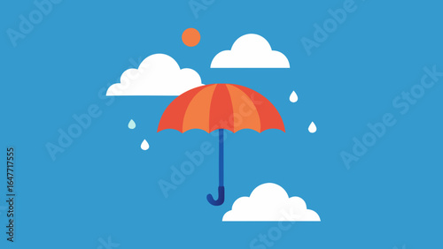 rainy day umbrella clouds weather