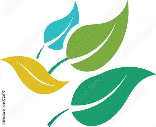 Papaya Leaves With Pink Lines