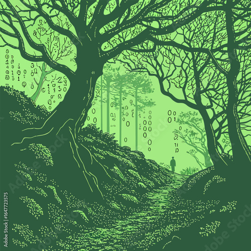Evergreen” vector icon