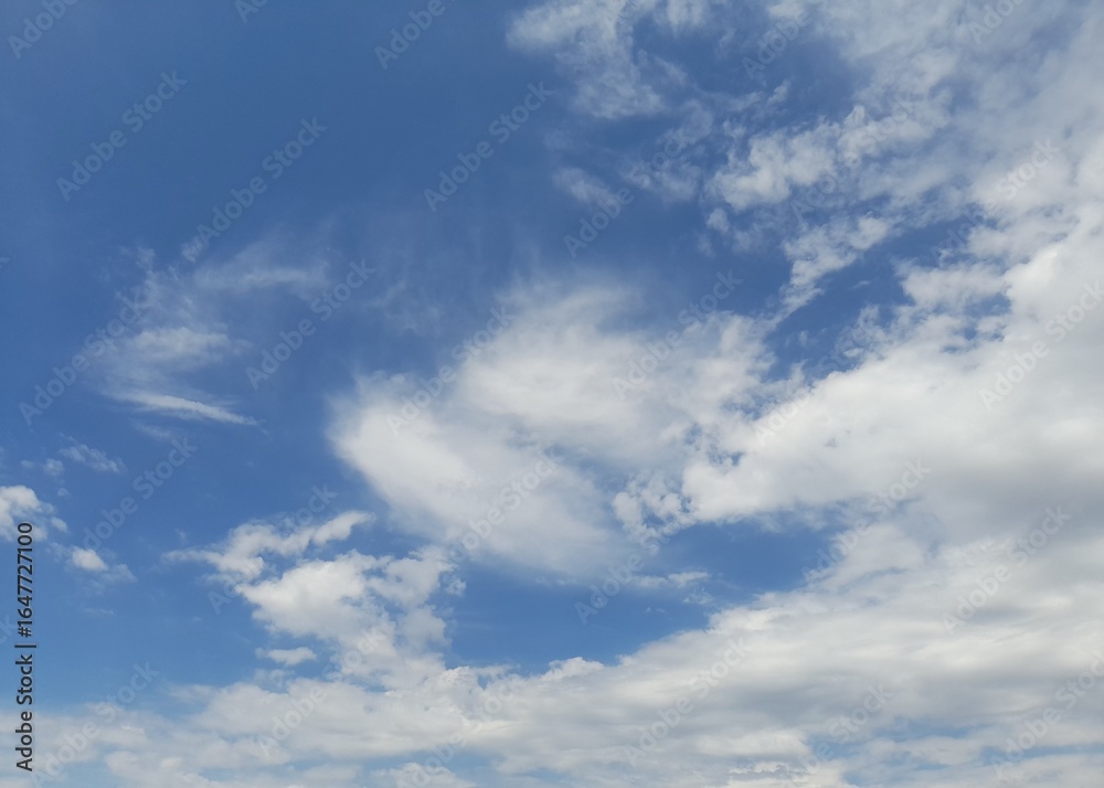 The clouds in the photo are a mixture of more than one type of cloud The clouds in the photo are a mixture of more than one type of cloud