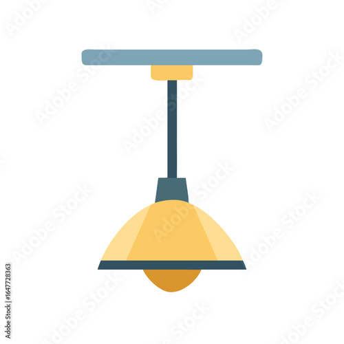 Flat vector icon of a modern ceiling light fixture on black background