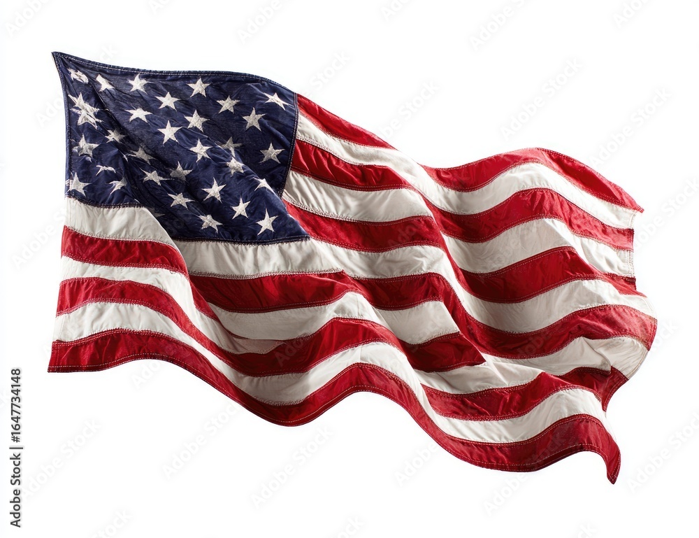 Obraz premium American flag waving