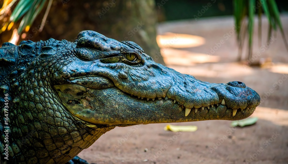 Fototapeta premium Close-up of crocodile head