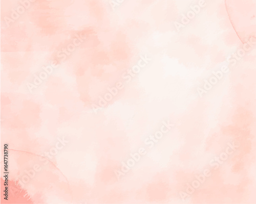 Peach pink rose abstract background. Nude beige simple gradient. Light pastel pale soft coral watercolor blurred pattern. Matte empty template. Elegant, beautiful romance, gentle calm