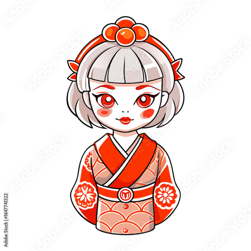 doll in a red dress