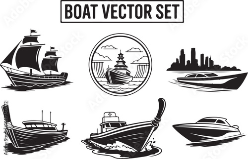 Diverse boat collection for maritime adventures and travel projects