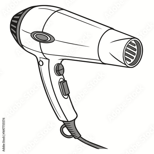 Compact foldable hair dryer with controls personal care