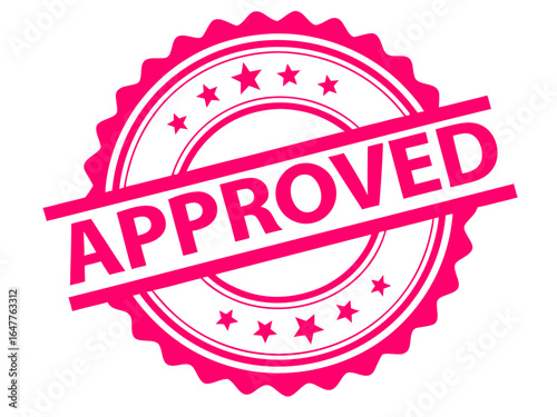 Approved Stamp Seal Badge Business Verification Quality Control Symbol