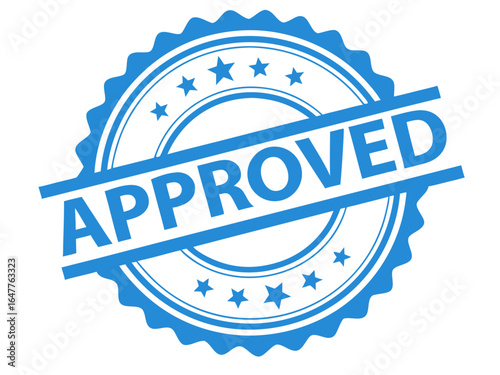 Approved Stamp Seal Badge Business Verification Quality Control Symbol