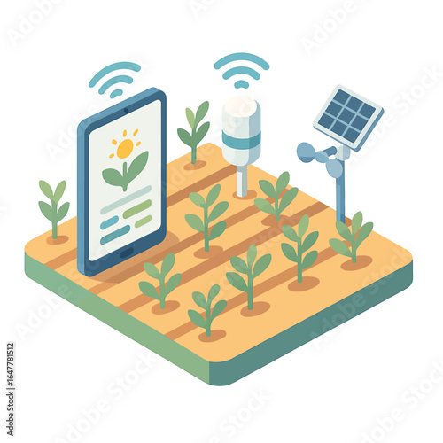 Smart Farming Technology with Mobile App and Weather Station