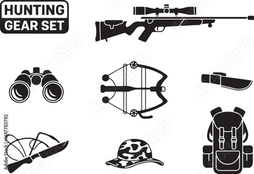 Essential hunting gear set for outdoor adventures