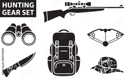Essential hunting gear set for outdoor adventures