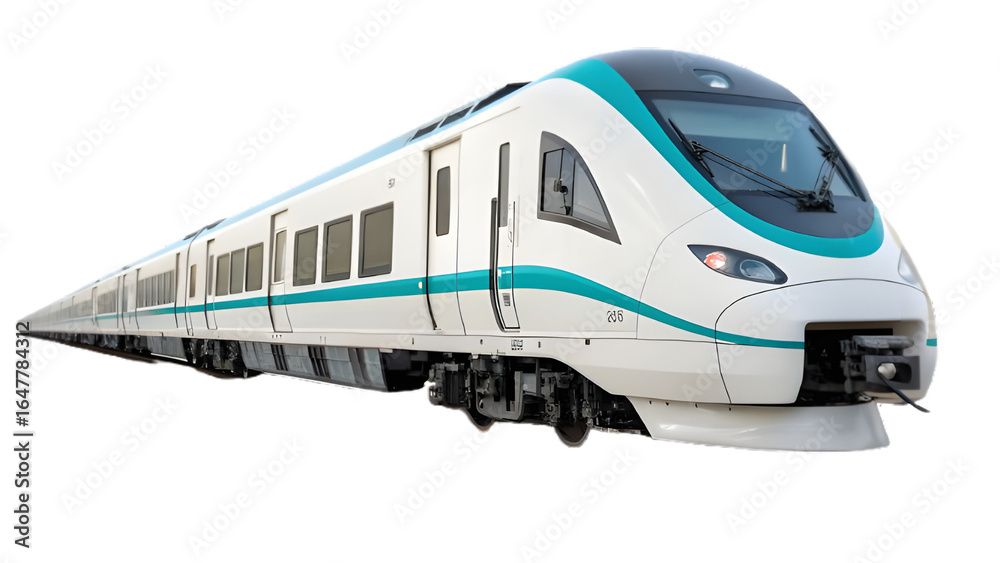 Naklejka premium train isolated on without background