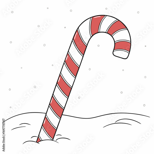candy canes vector illustration