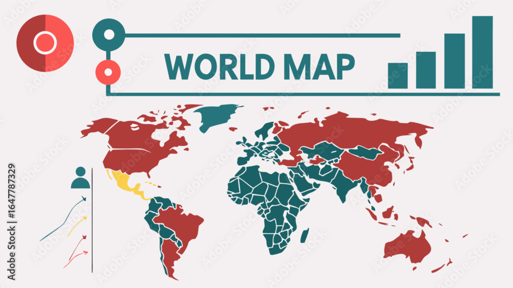 Obraz premium World map