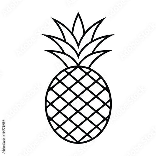 pineapple vector illustration
