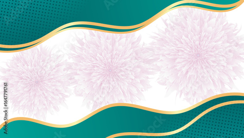 Floral Abstract Background with Colorful Gradient