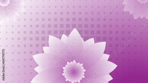 Floral Abstract Background with Colorful Gradient