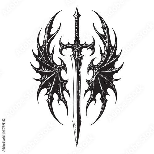 A decorative ancient Greek floral ornament vector illustration is a vintage tattoo design