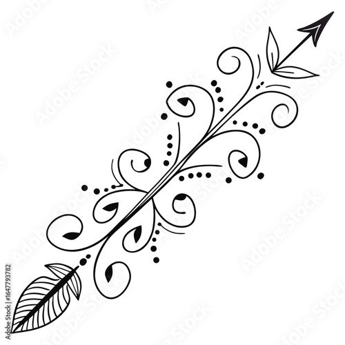 Abstract floral design