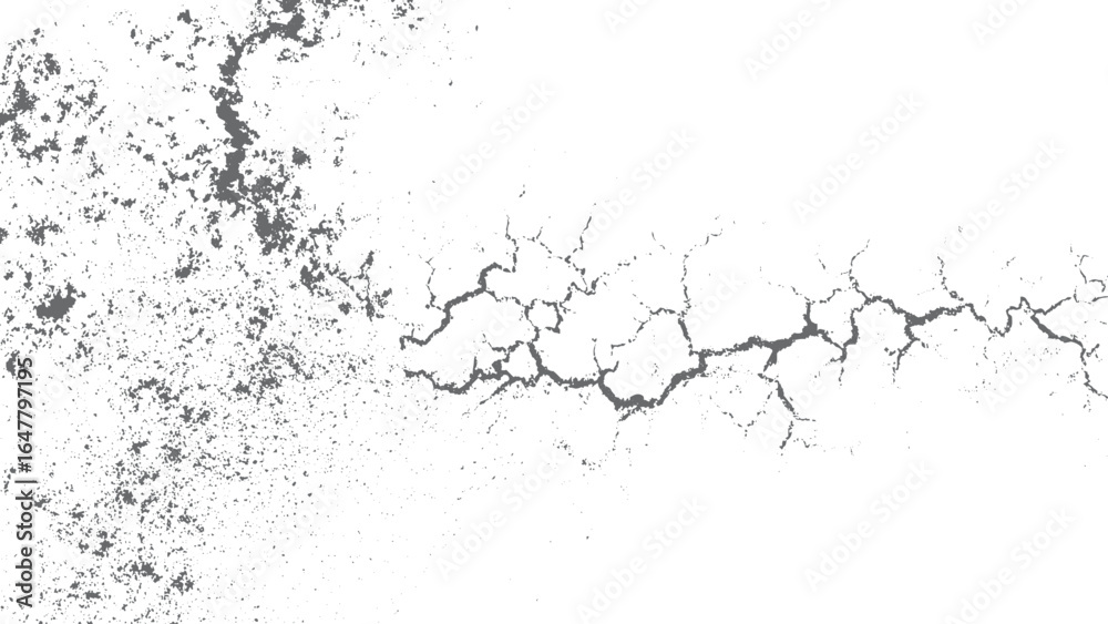 Obraz premium Monochrome retro grunge texture with weathered dirty wall surface style. Vintage worn black and white grunge distressed texture for design work. 