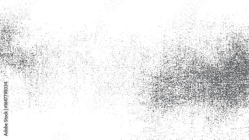 Subtle halftone vector texture overlay with monochrome splattered style. Black and white halftone dotted background with abstract spotted pattern 
