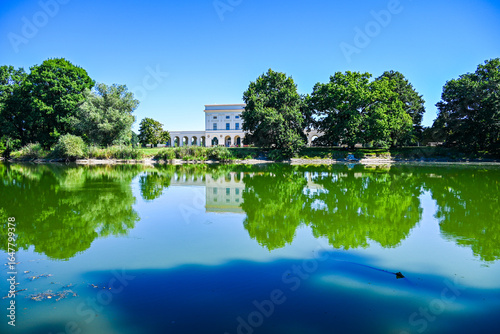 Beautiful nature in the Czech Republic, Pohansko chateau. Trip in nature.