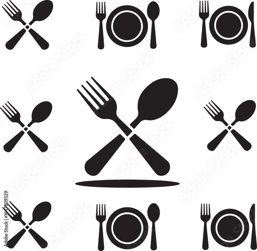 set of kitchen utensils