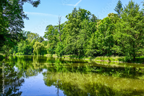 Beautiful park in Kroměříž, Czech Republic. Nice trip and walk.