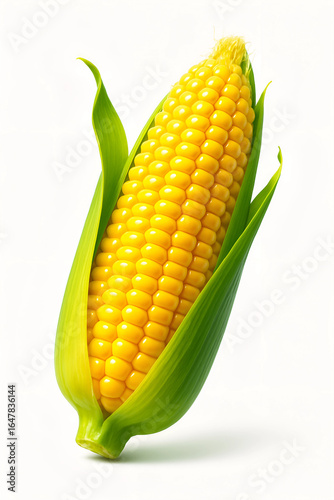 corn on a white background