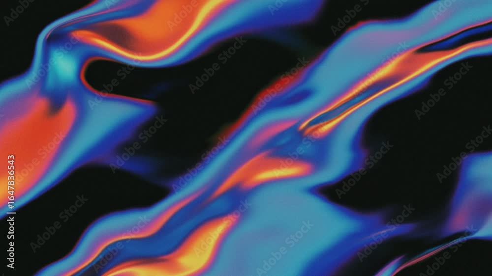 Background wavy abstract video 4k features abstract colorful liquid flowing smoothly.