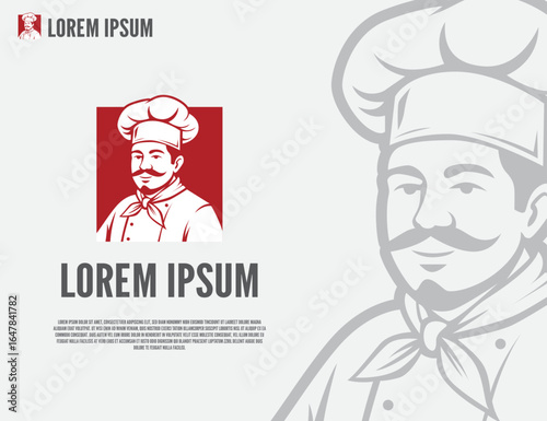 restaurant logo or mascot vector