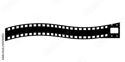 film strip silhouette vector illustration,film strip icon