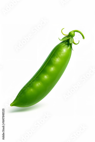vibrant neon pea pod