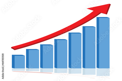 Ascending Bar Graph with Arrow Illustrating Business Growth and Positive Market Trends in Finance and Economics Free Download Ascending Bar Graph with Arrow Illustrating Business Growth and Positive Market Trends in Finance and Economics - GFXLoad