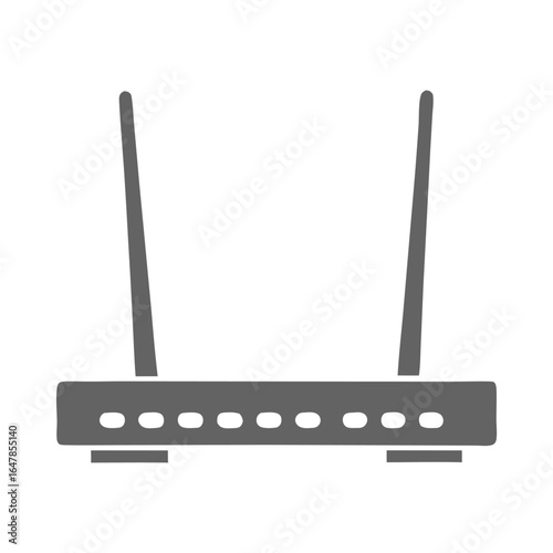 Wireless Router Icon Modern Technology Device for Home or Office Seamless Connectivity and Data Transmission