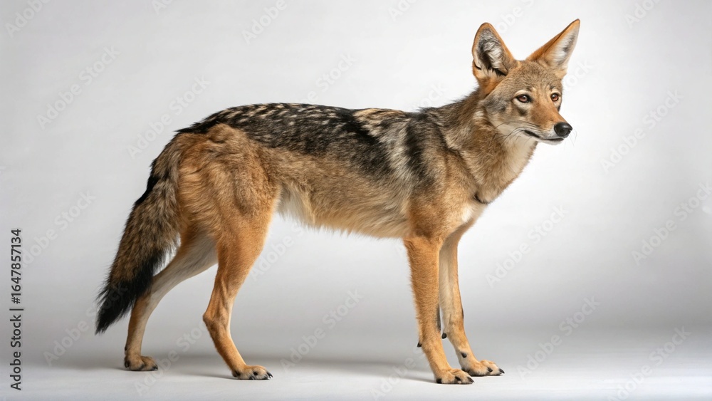 Fototapeta premium Jackal on studio background