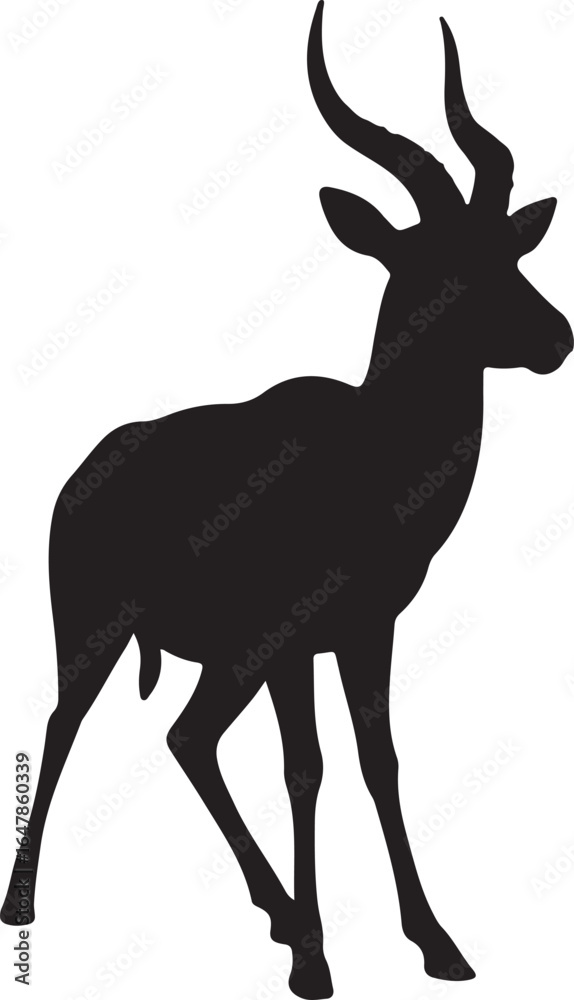 Fototapeta premium Antelope in silhouette