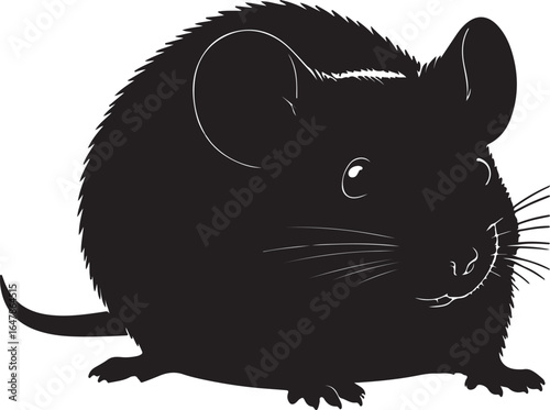 Mouse in silhouette
