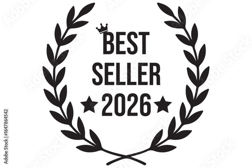 Golden Excellence Awards 2026. Majestic Bestseller Crowns. Royal Achievement Seals. Distinguished Honor Badges eps 10
