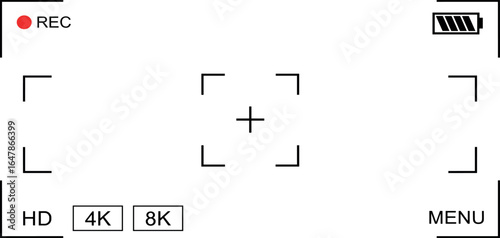 Camera Recording Screen HD, 4K, 8K Video Resolution