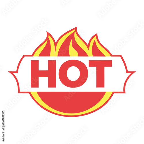 Bold and eye-catching logo for restaurants, food, and spicy products.