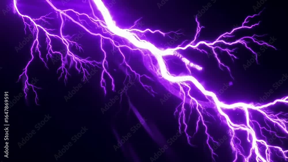 Purple Lightning Striking Purple Lightning Striking