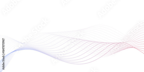 Multicolor blend abstract vector wave line template. Digital future technology concept geometric patterns of lines. Abstract wave lines element for banner, flyer, brochure, poster. Modern flowing wave