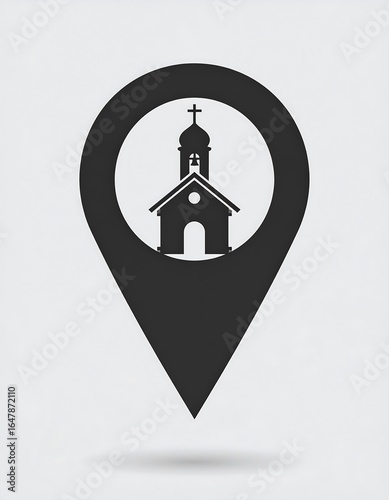 Church location marker icon